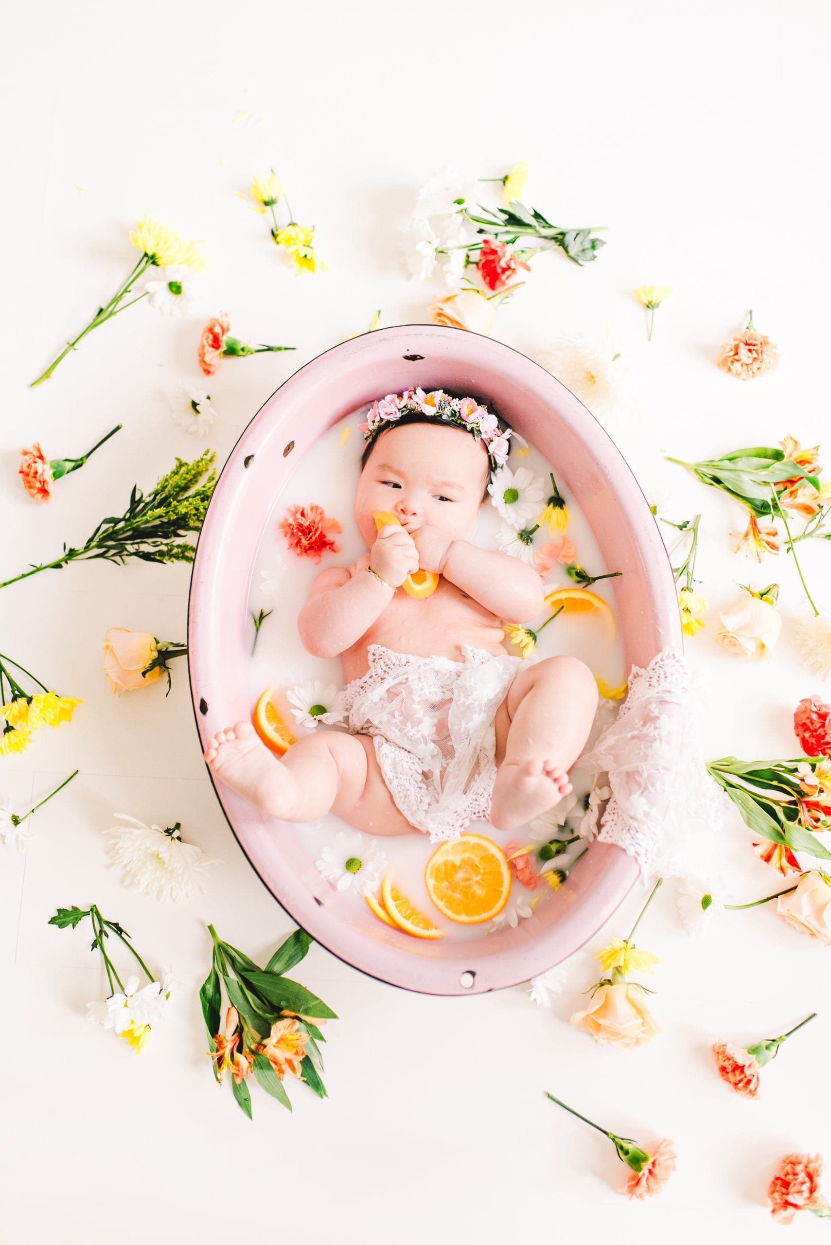 Baby Milk Bath Session